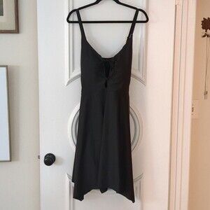 Hanna Nikole Black One Piece Tummy Control Swim Romper With Boyshort  26W